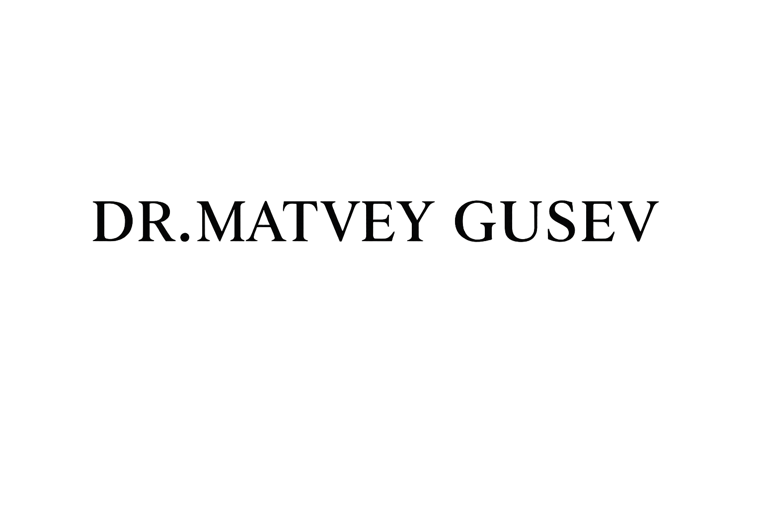 Dr. Matvey Gusev